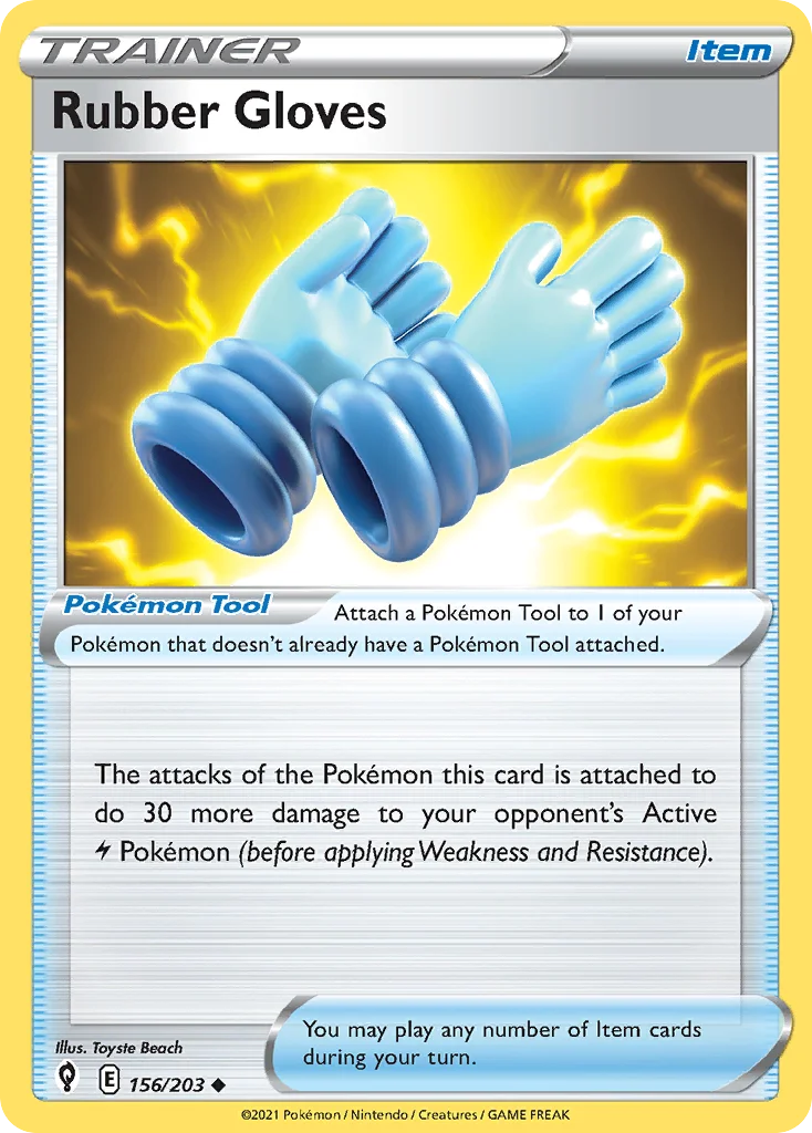 Rubber Gloves Pokemon card