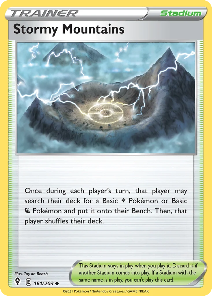 Stormy Mountains Pokemon card