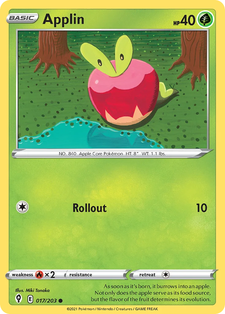 Applin Pokemon card