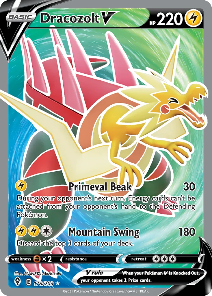 Dracozolt V Pokemon card