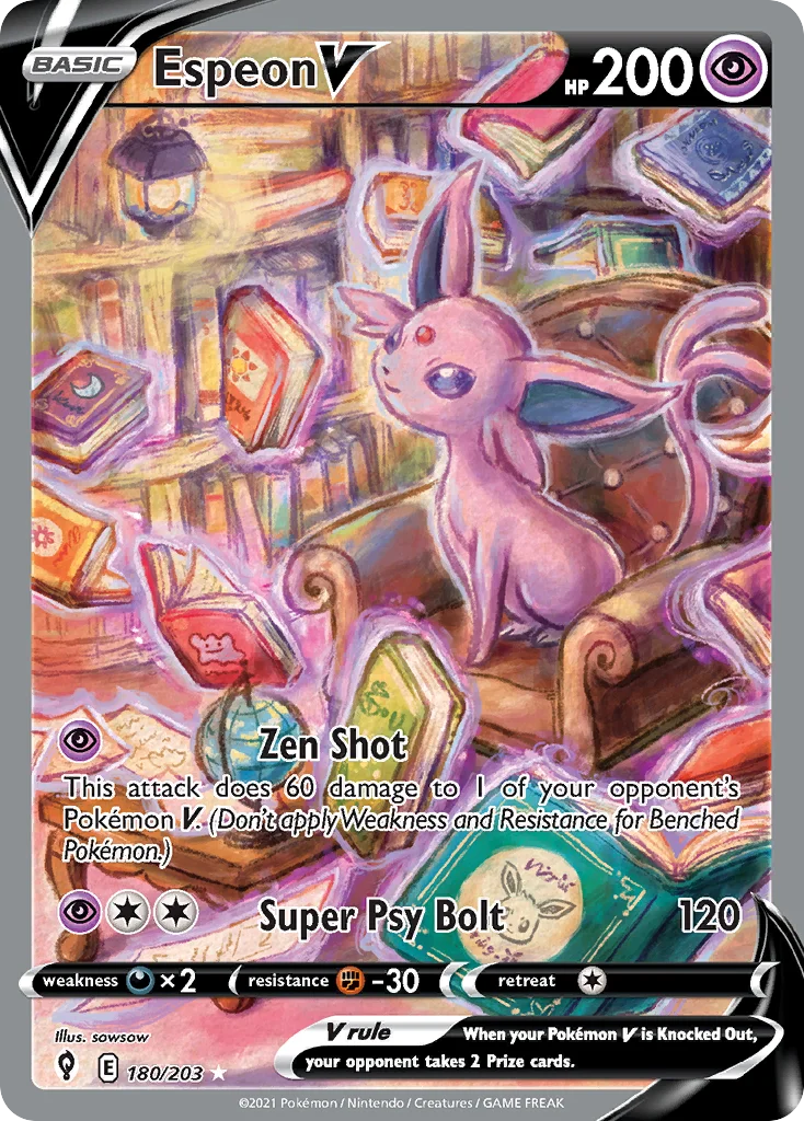 Espeon V Pokemon card