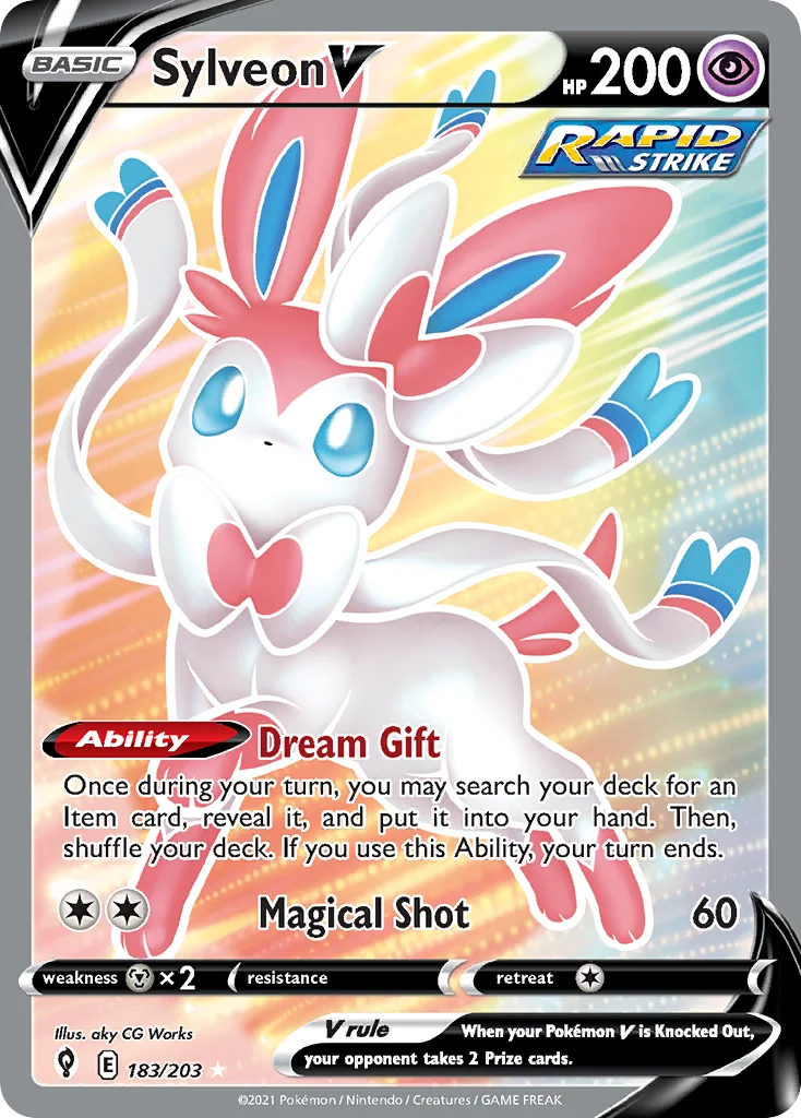 Sylveon V Pokemon card