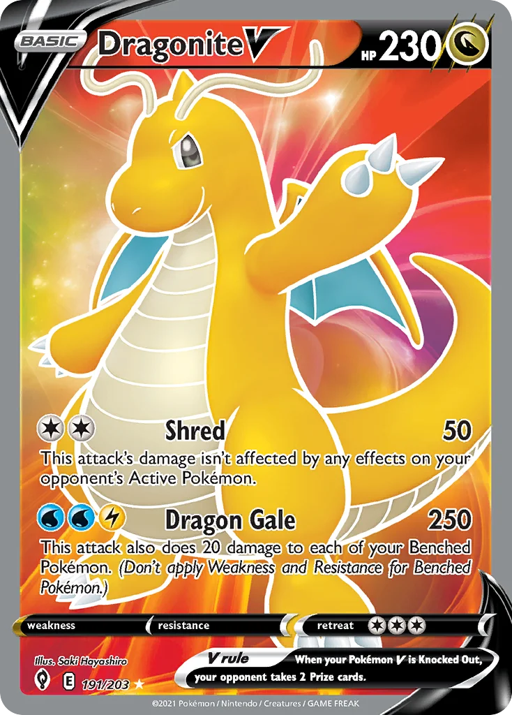 Dragonite V Pokemon card