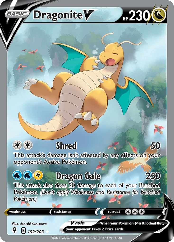Dragonite V Pokemon card