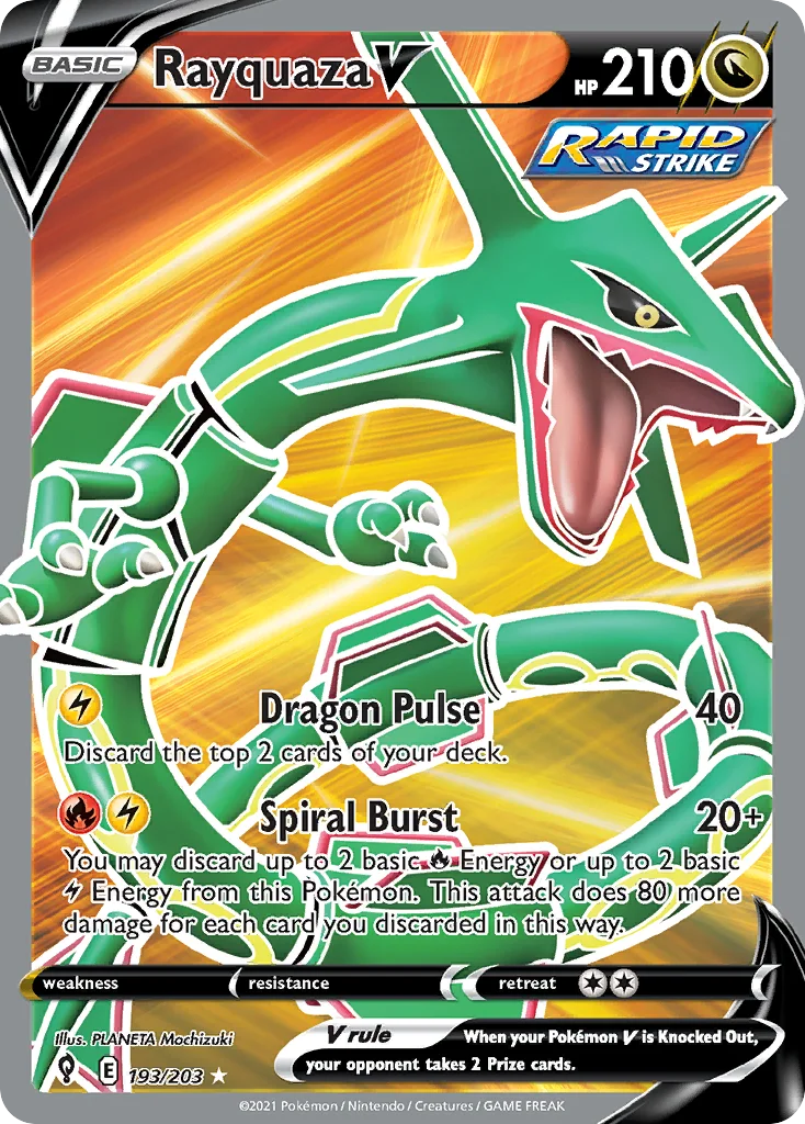 Rayquaza V Pokemon card