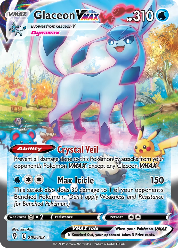 Glaceon VMAX Pokemon card
