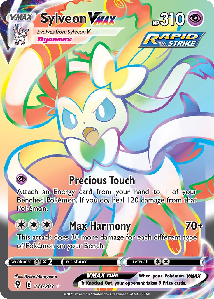 Sylveon VMAX Pokemon card