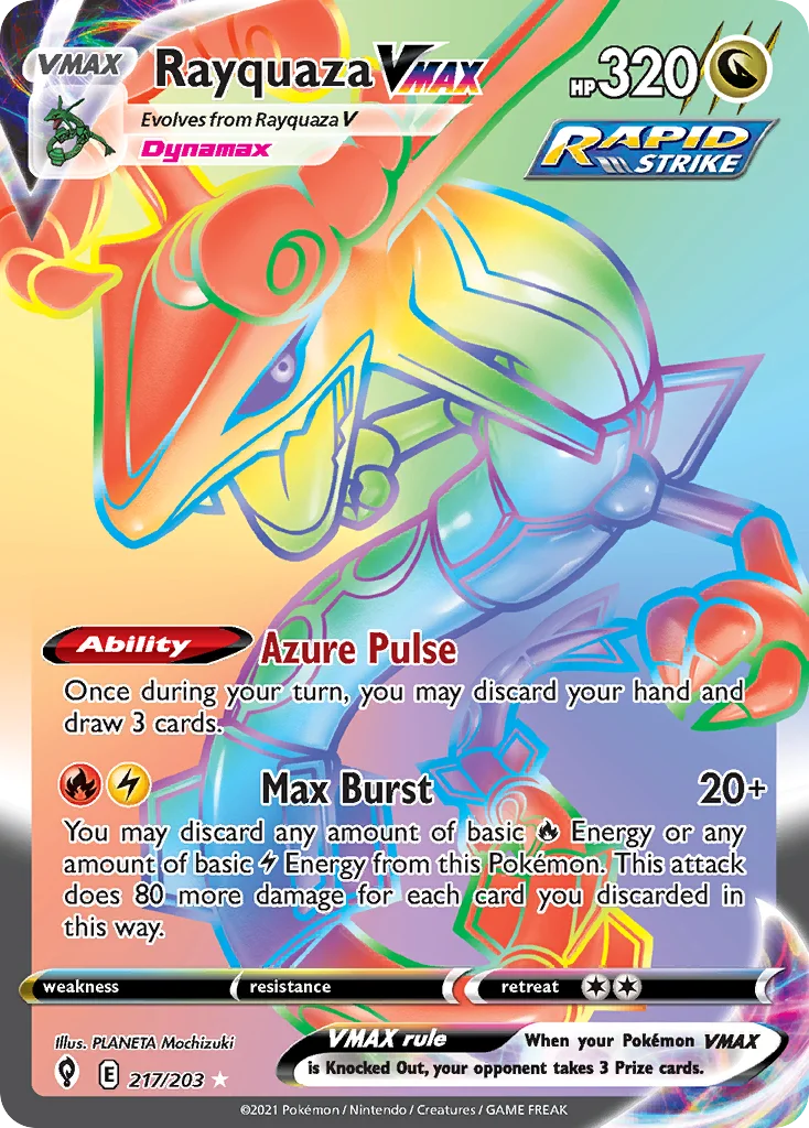 Rayquaza VMAX Pokemon card