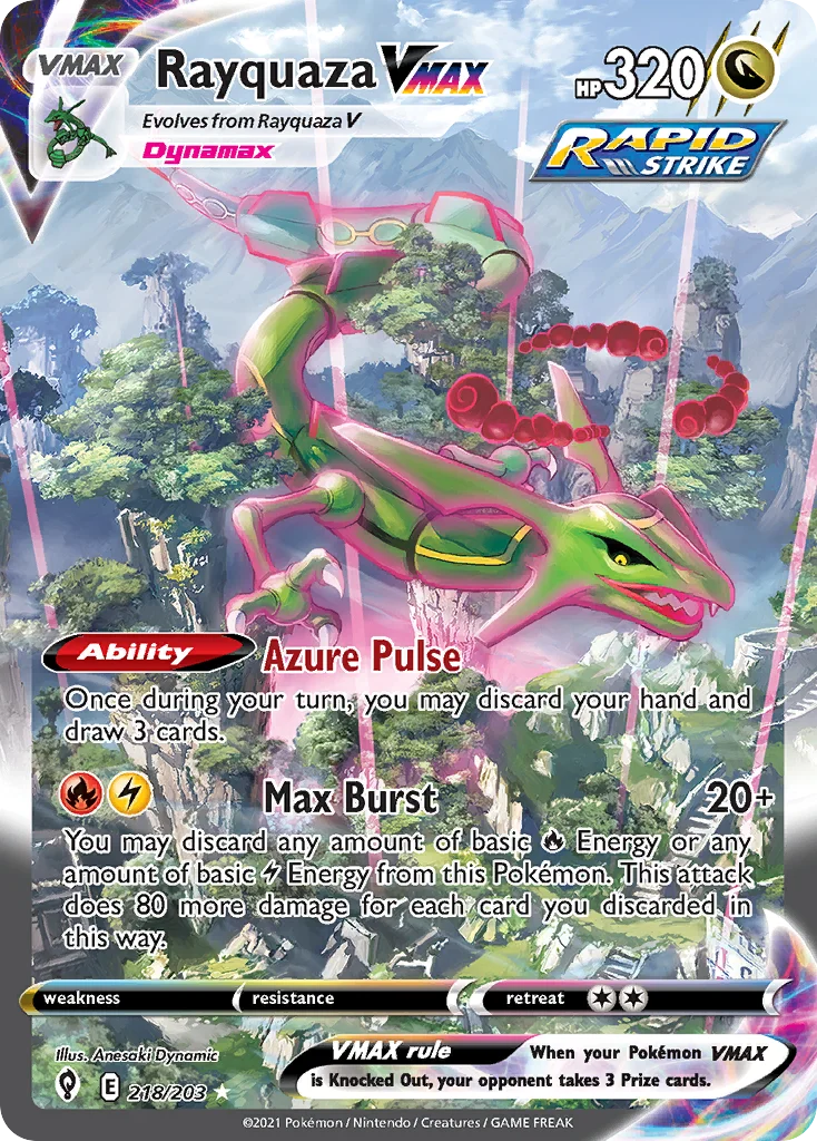 Rayquaza VMAX Pokemon card