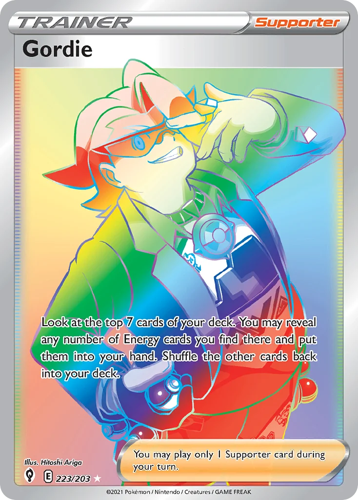 Gordie Pokemon card