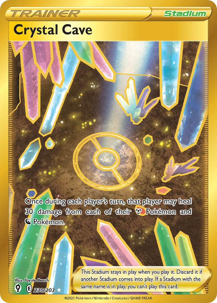 Crystal Cave Pokemon card