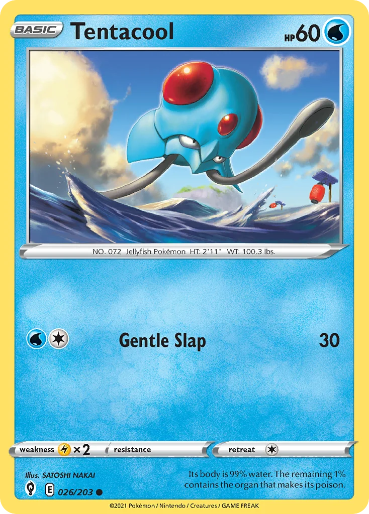 Tentacool Pokemon card