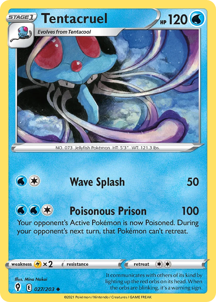 Tentacruel Pokemon card