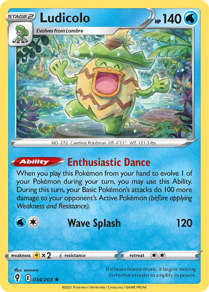 Ludicolo Pokemon card
