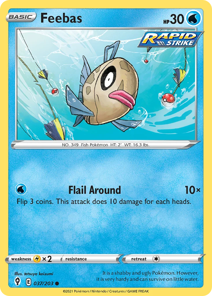 Feebas Pokemon card