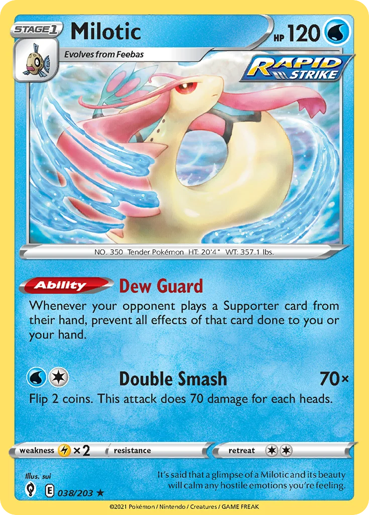 Milotic Pokemon card