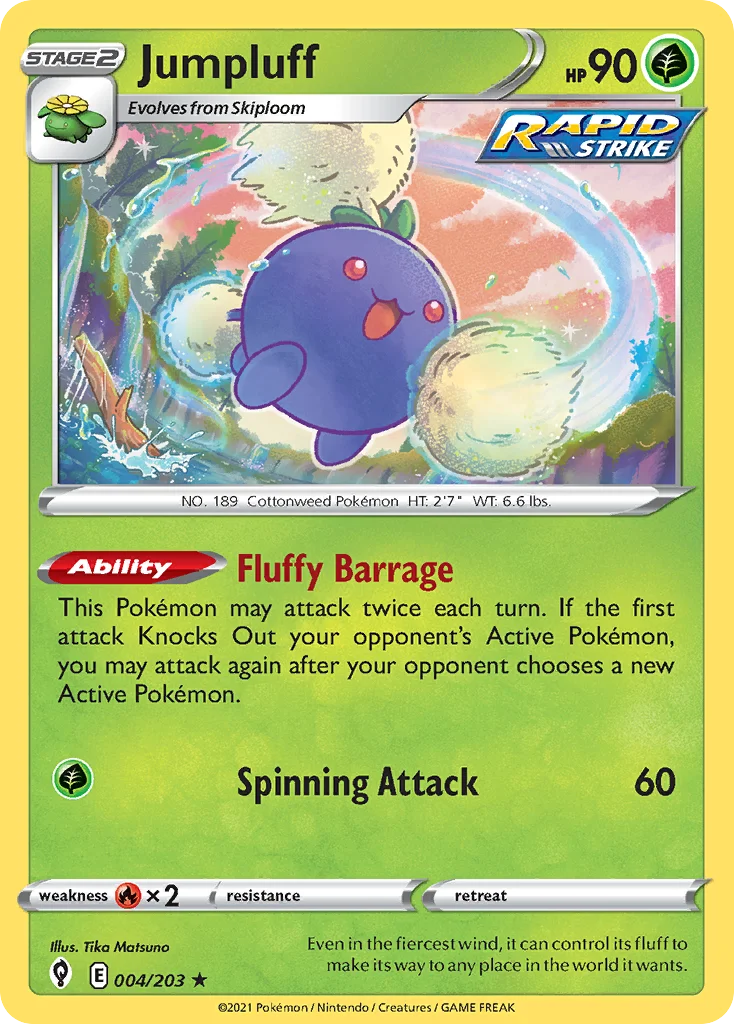 Jumpluff Pokemon card