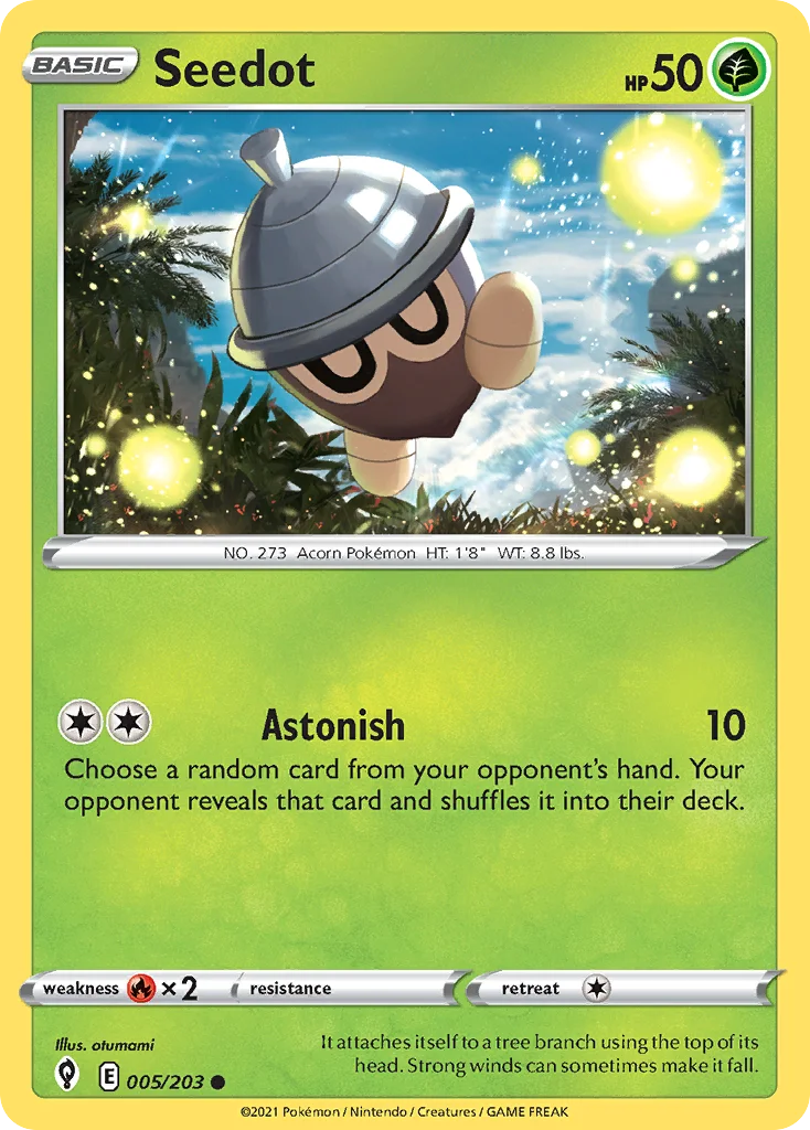 Seedot Pokemon card