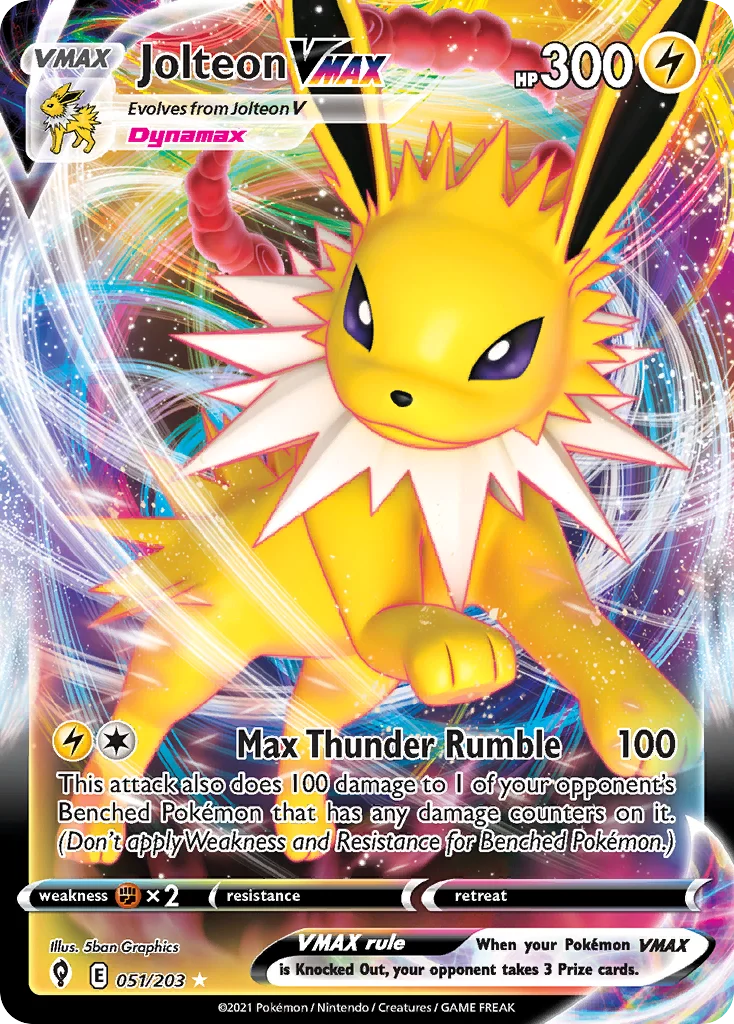 Jolteon VMAX Pokemon card