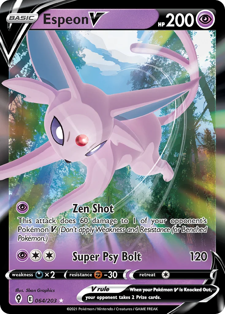 Espeon V Pokemon card