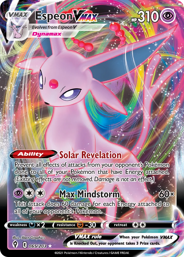Espeon VMAX Pokemon card