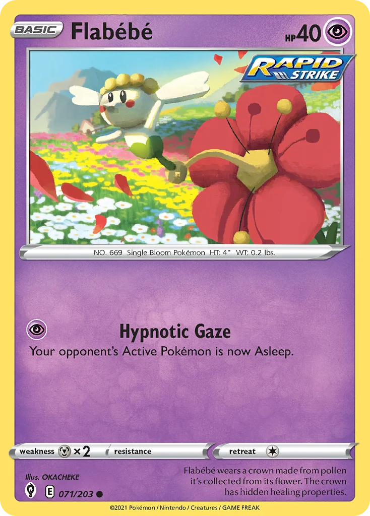 Flabébé Pokemon card