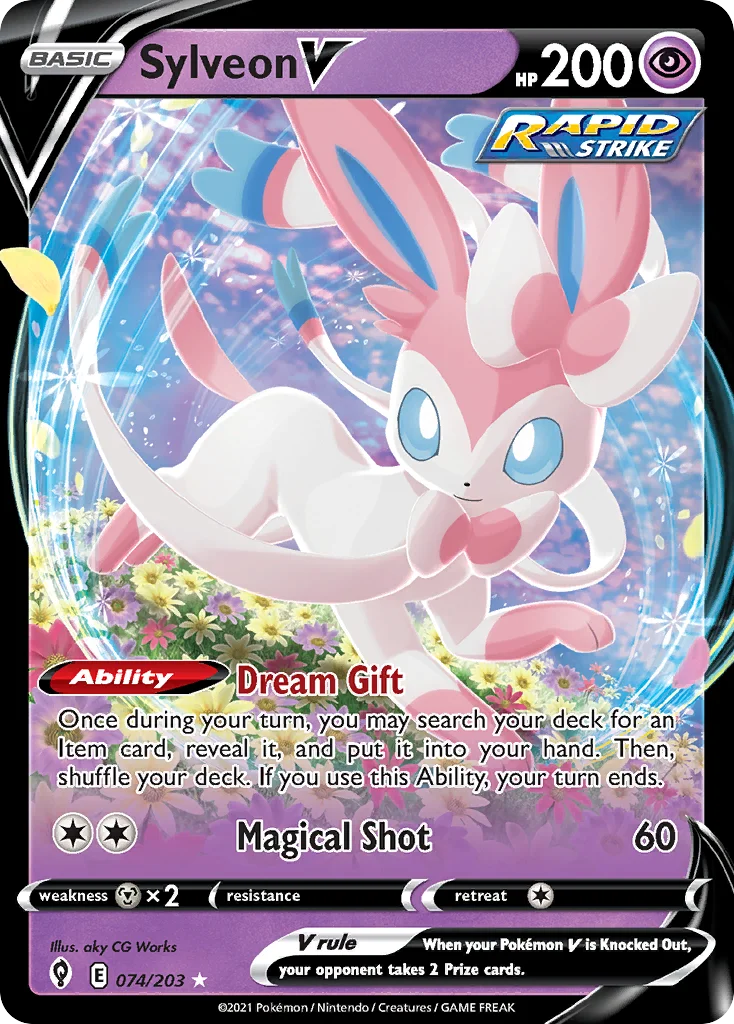 Sylveon V Pokemon card