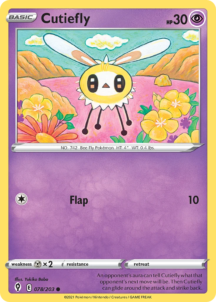Cutiefly Pokemon card