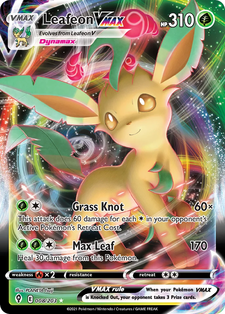 Leafeon VMAX Pokemon card