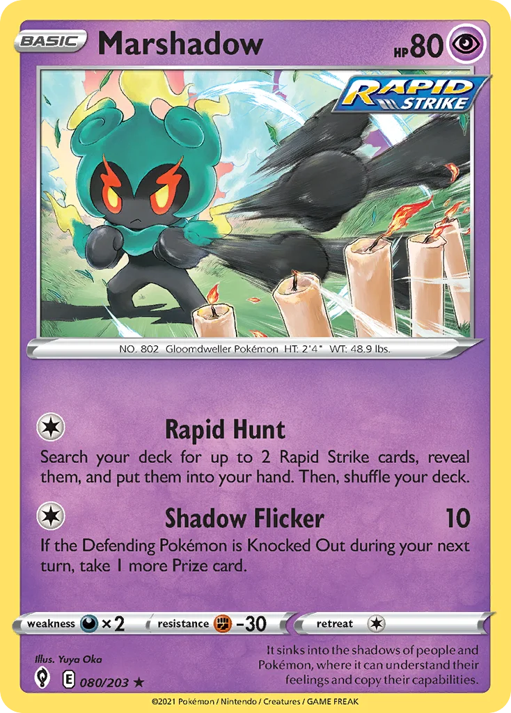 Marshadow Pokemon card
