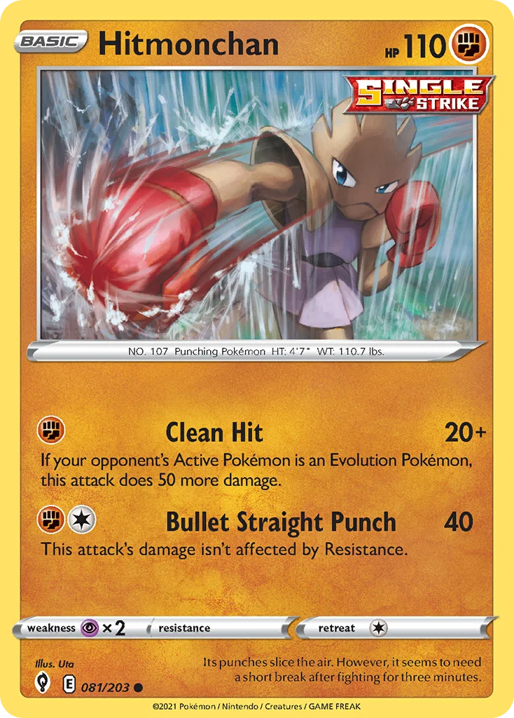 Hitmonchan Pokemon card
