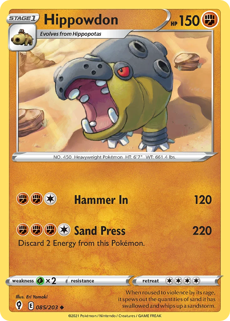 Hippowdon Pokemon card