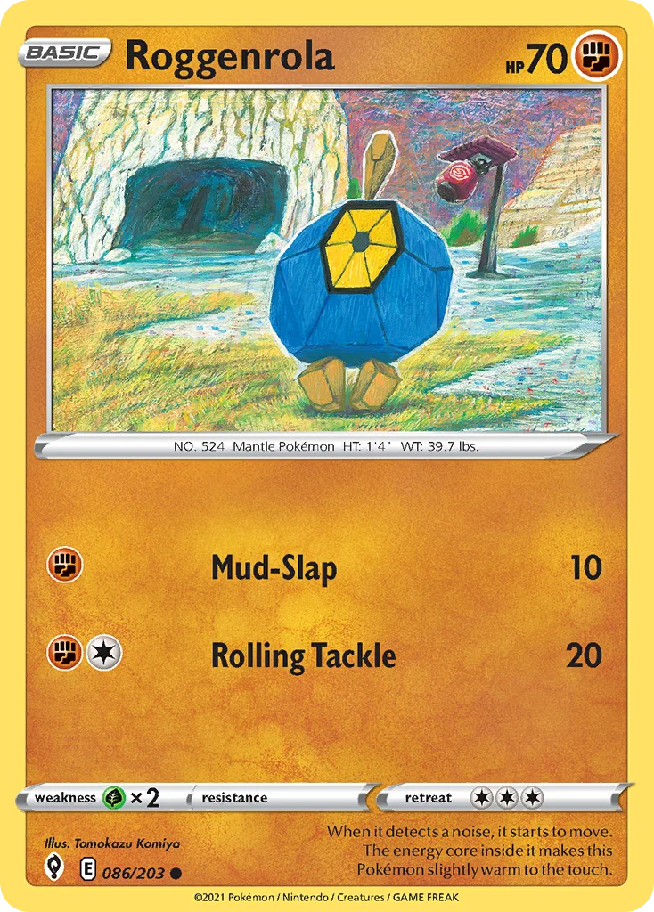 Roggenrola Pokemon card