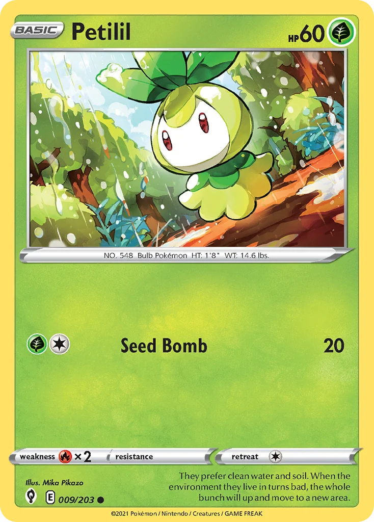Petilil Pokemon card