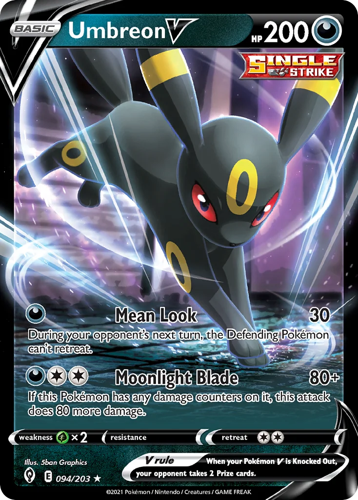 Umbreon V Pokemon card