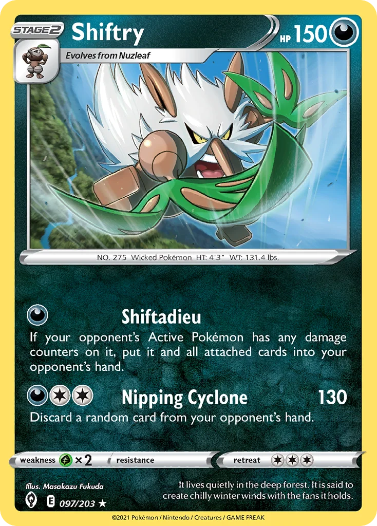 Shiftry Pokemon card