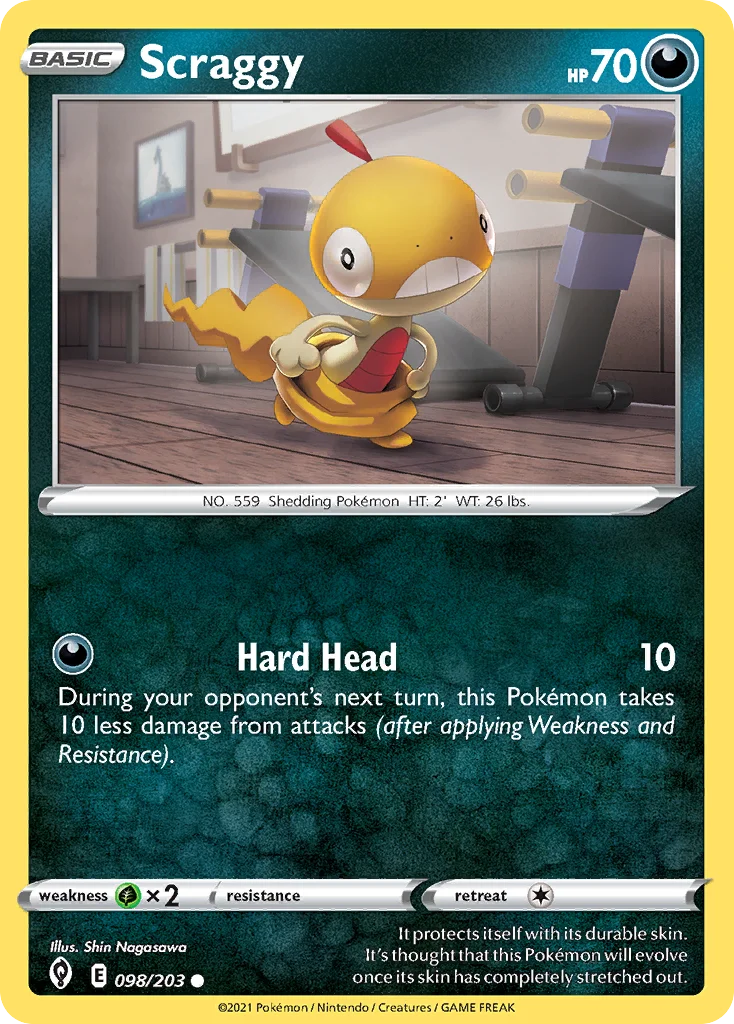 Scraggy Pokemon card