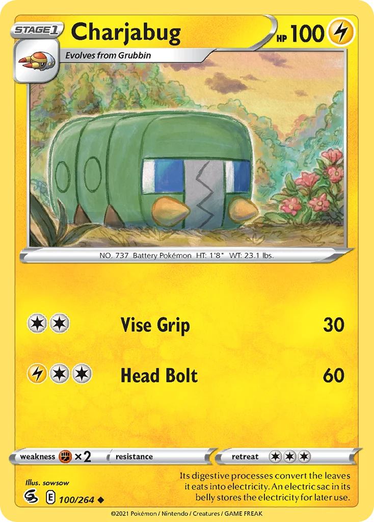 Charjabug Pokemon card