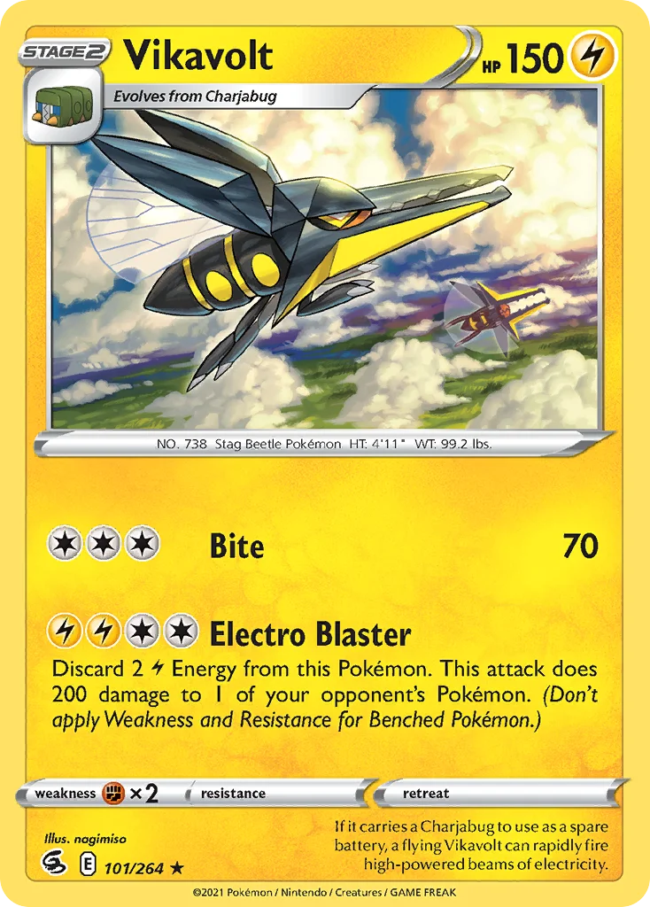 Vikavolt Pokemon card