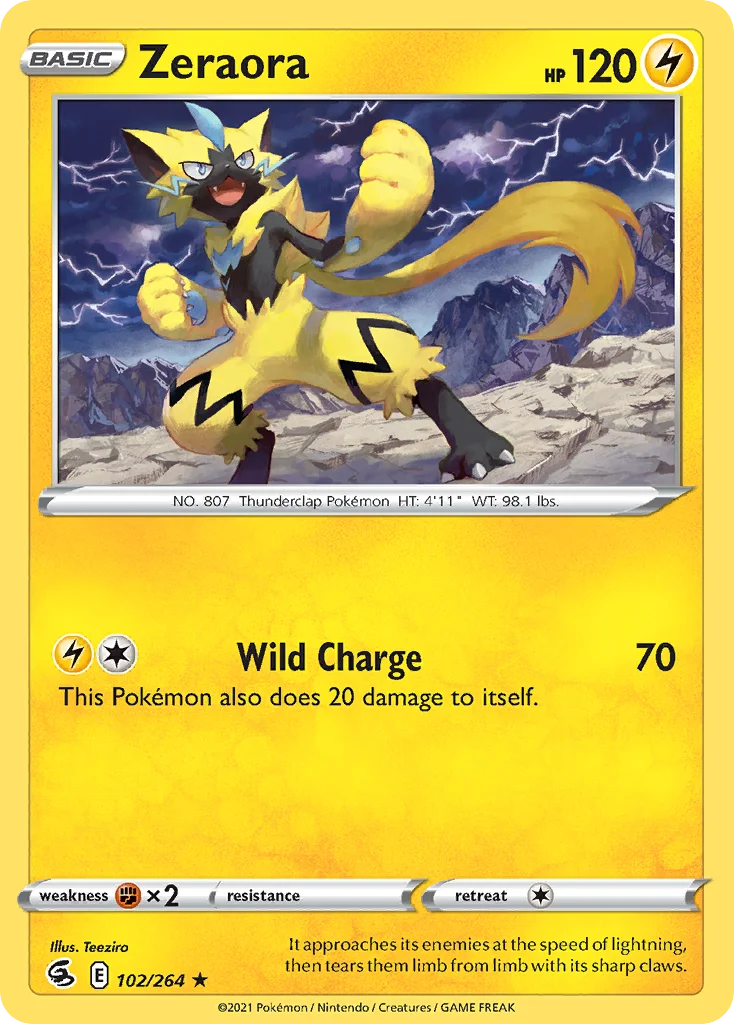 Zeraora Pokemon card