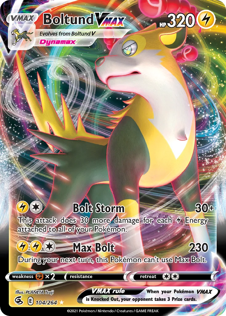 Boltund VMAX Pokemon card
