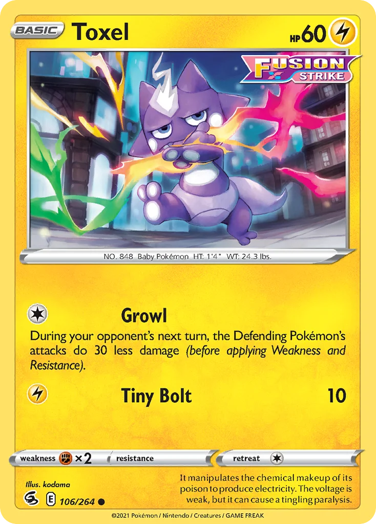 Toxel Pokemon card