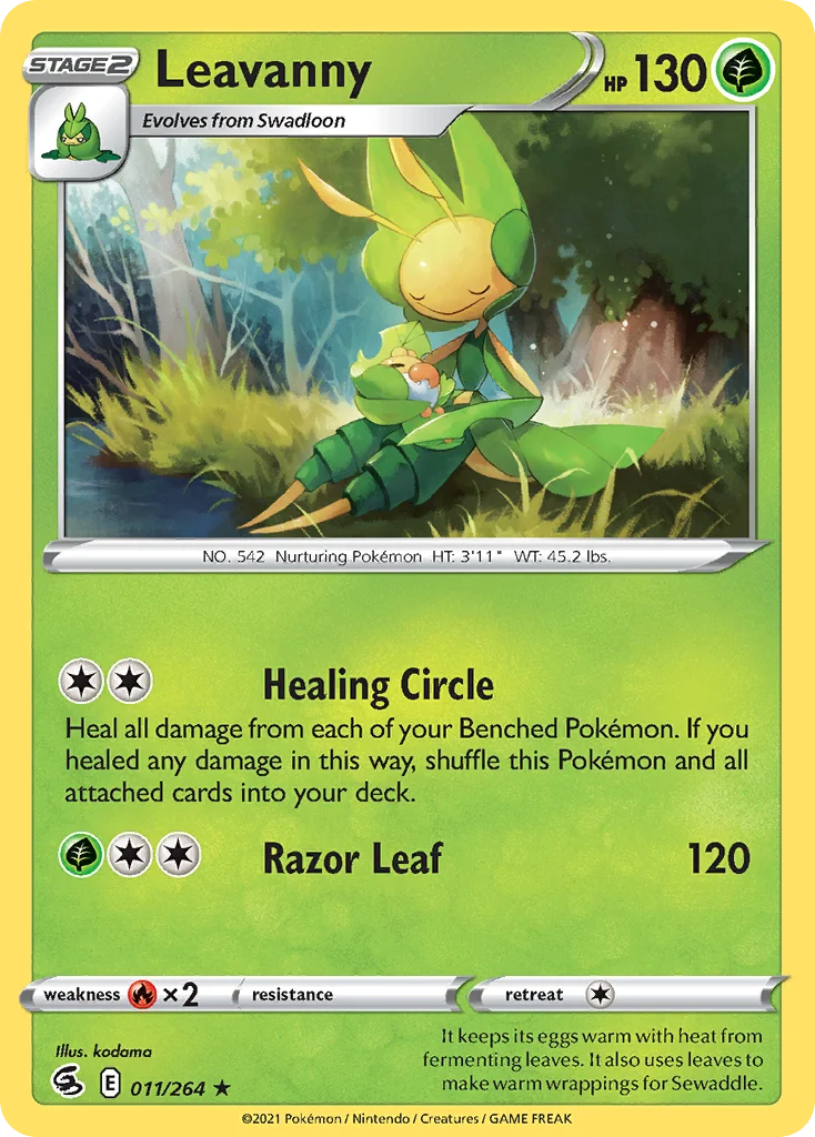 Leavanny Pokemon card