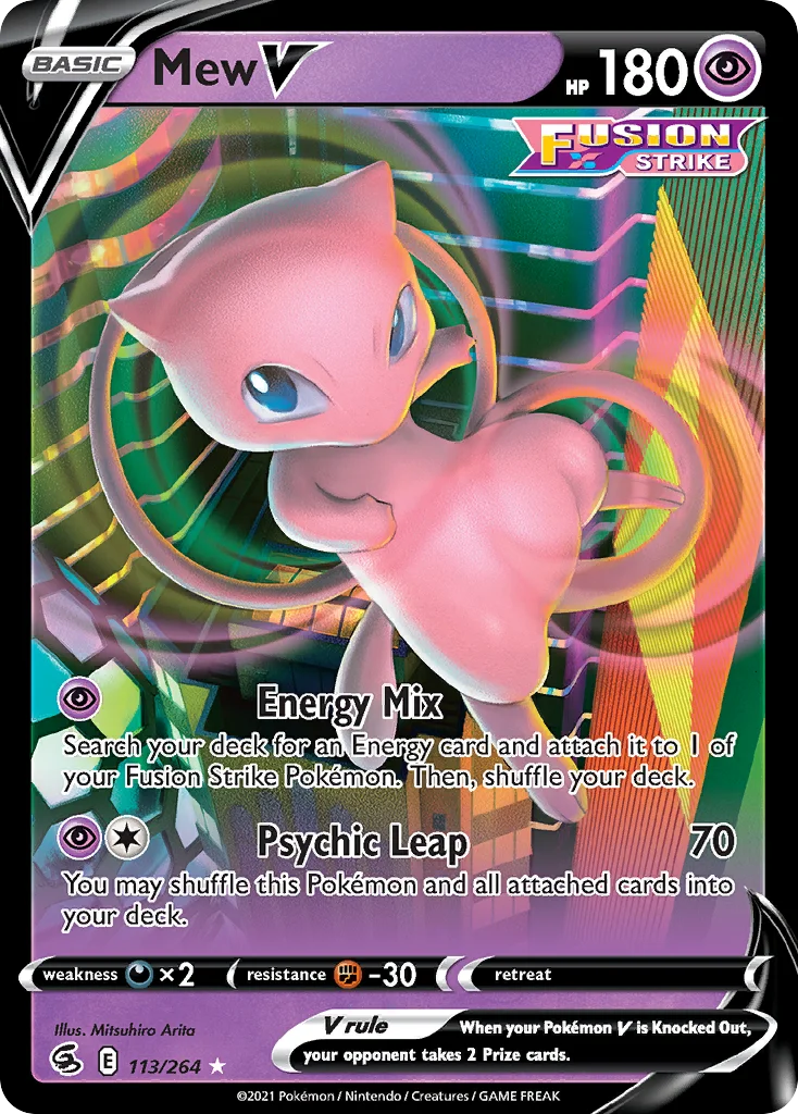 Mew V Pokemon card