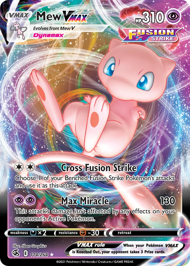 Mew VMAX Pokemon card