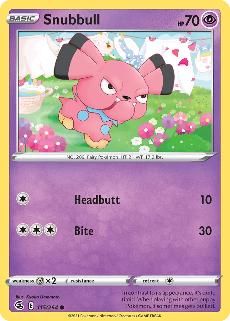 Snubbull Pokemon card