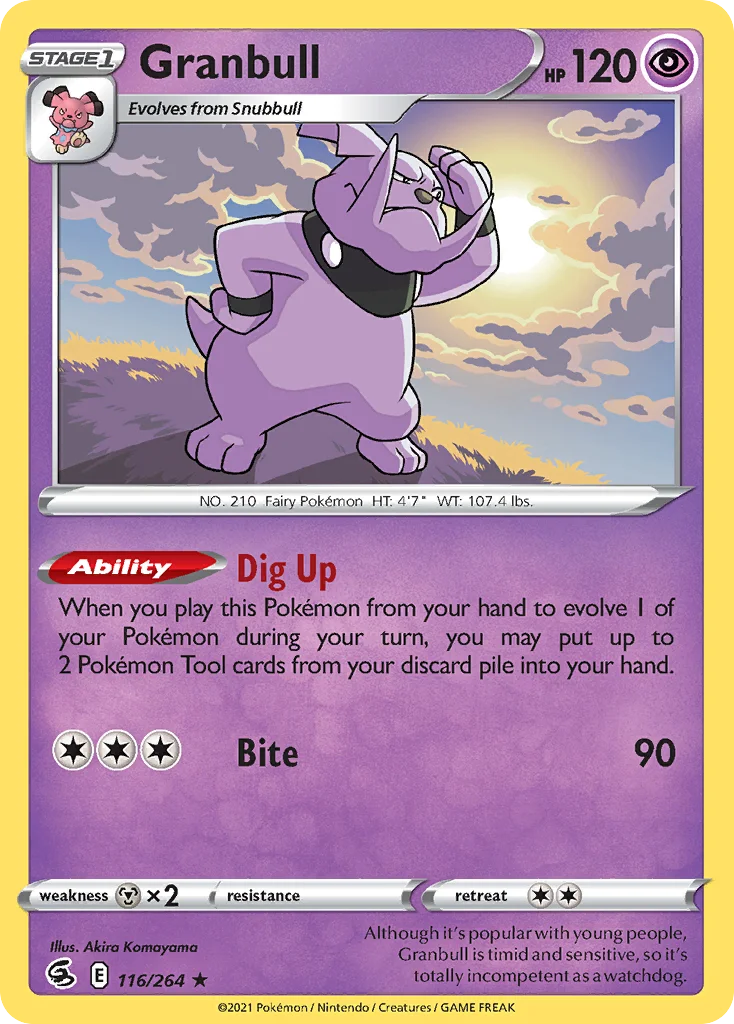 Granbull Pokemon card