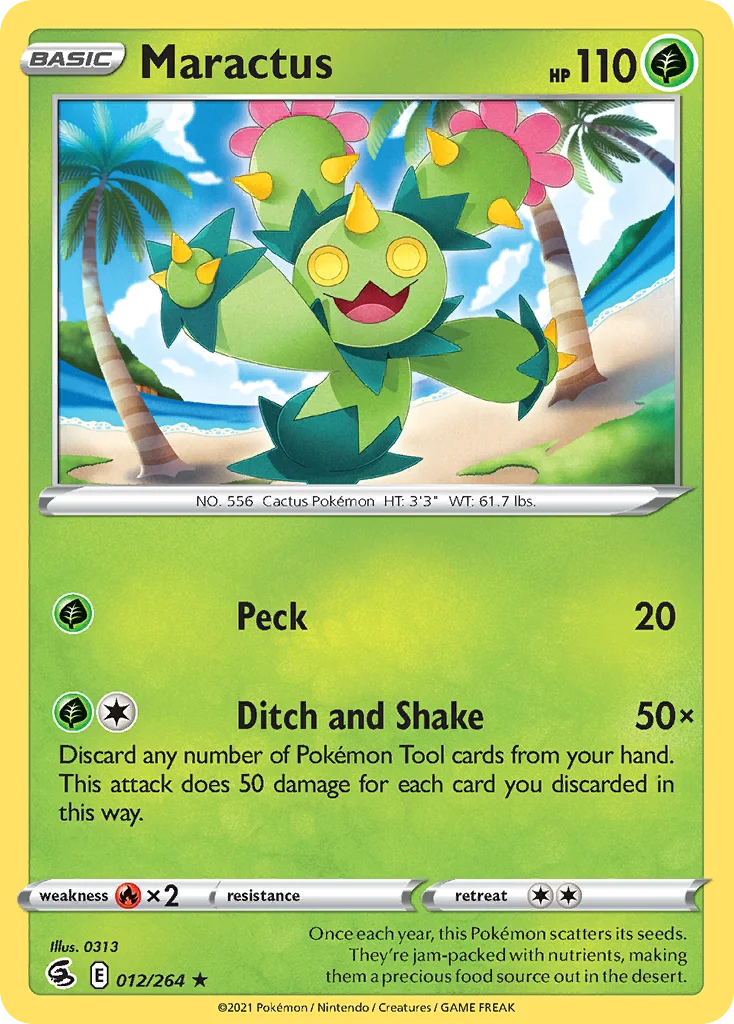 Maractus Pokemon card