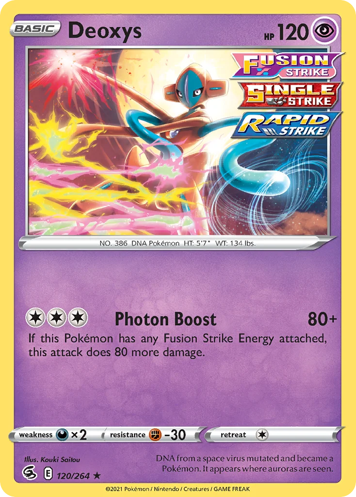 Deoxys Pokemon card