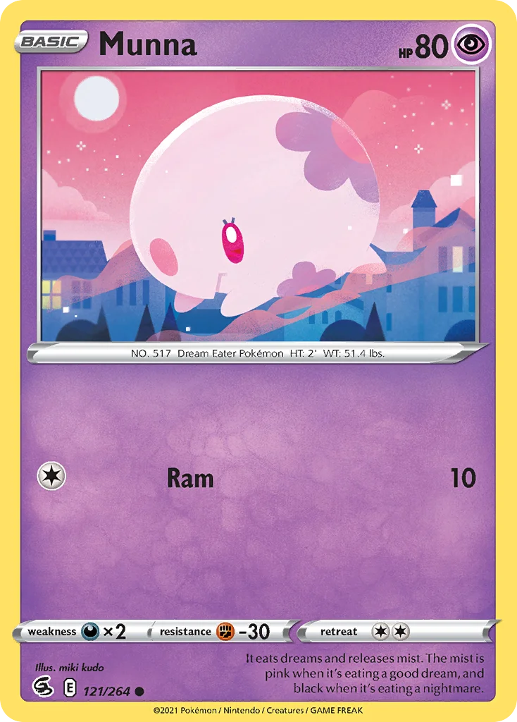 Munna Pokemon card